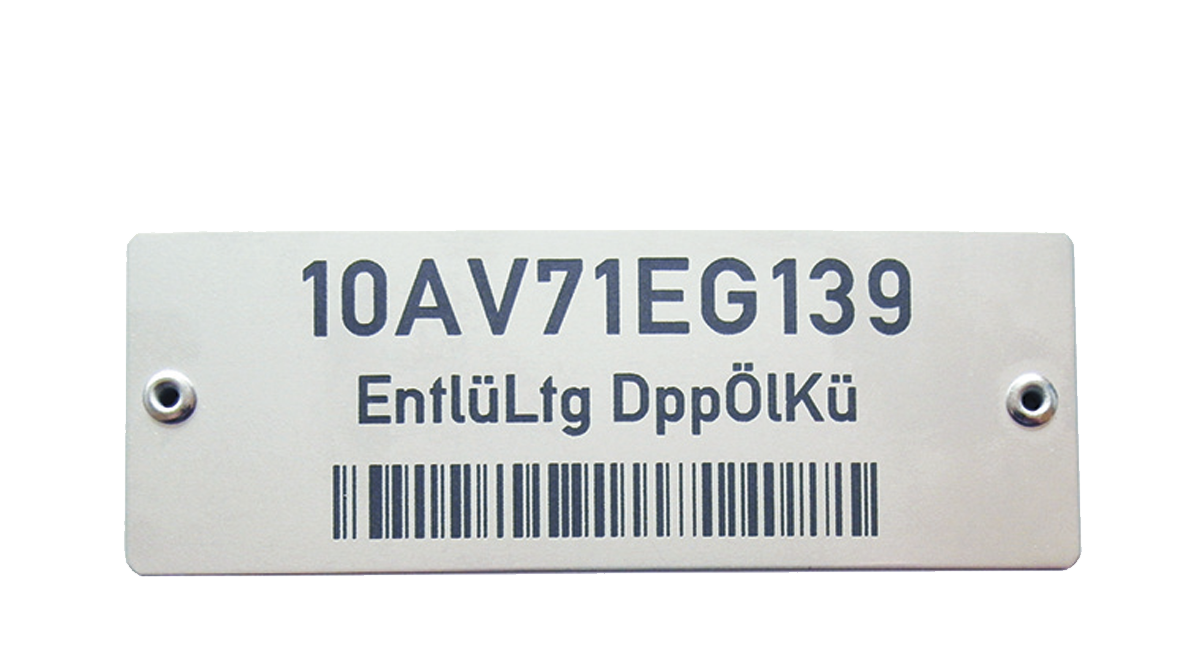 Lasergravur bei Metallschilder Lasergravur bei Metallschilder